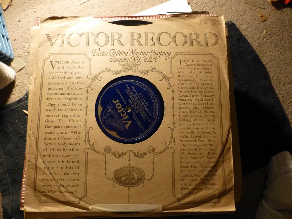 1922 LAMBERT MURPHY ROYAL DADMUN Lucy Marsh Schubert BLOSSOM TIME VICTOR 45304