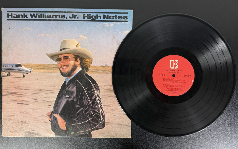 Hank Williams Jr. High Notes LP – EX – 1982 Country Honky-Tonk Elektra