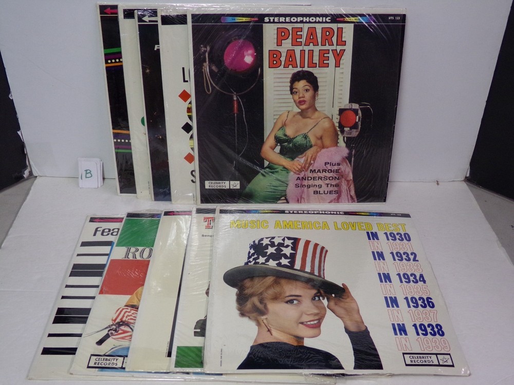 Pop / Jazz Lot Of 10 – 33 RPM Albums