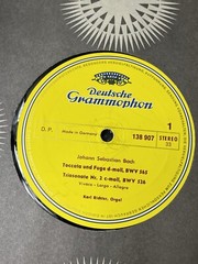 Vtg Vinyl Johann Sebastian Bach Karl Richter LP Deutsche Grammophon #138 907