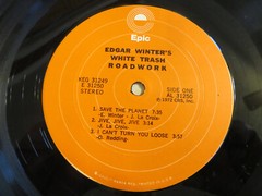 Edgar Winter’s White Trash – Roadwork – 2xLP 1972 Epic – Blues Rock,Pitman Press