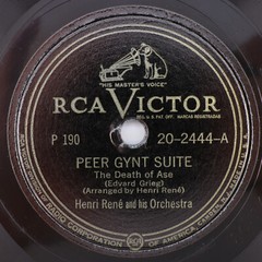 Henri René & His Orchestra Peer Gynt Suite ‘n Swing 4x 10″ 78rpm Record Book Set