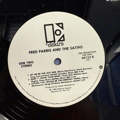 Fred Parris and The Satins Vintage Soul Vinyl LP Promo Copy 1960s Classic