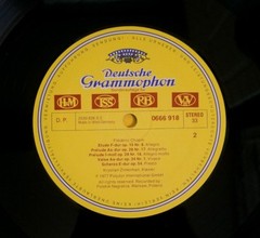 Deutsche Grammophon German LP 0666 918 Chopin Klavierkonzerte HM, TSS, RB, VHV