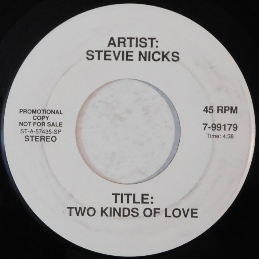 STEVIE NICKS Two Kinds Of Love PROMO 45 fleetwood mac bruce hornsby