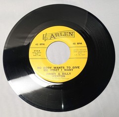 HTF 45 RPM rockabilly JIMMY BILLY WENTON FLEET No Body/Power Shift 1950s Arlen E