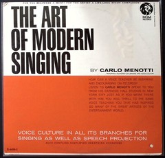 CARLO MENOTTI THE ART OF MODERN SINGING MGM RECORDS VINYL 2-LP SET 175-4