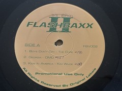 Flashbaxx Vol II DJ PROMO Compilation LP The Cure OMD Kim Wilde Berlin