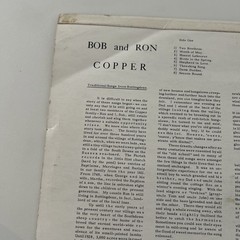 Bob And Ron Copper – Traditional Songs From Rottingdean 1st Press – 1964 – VG++