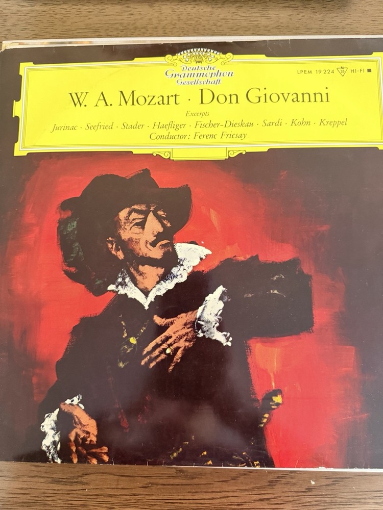 W.A. Mozart Don Giovanni Excerpts Vinyl LP Deutsche Grammophon LPM 19 224