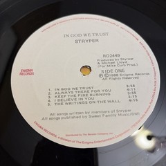 Stryper Vinyl Lot: Soldiers Under Command, In God We Trust, Original Insert LPs
