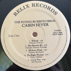 The Flying Burrito Brothers Cabin Fever Lp Relix RRLP 2008 Gram Parsons 1985
