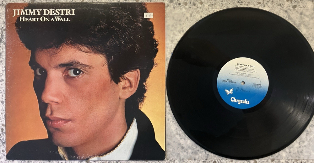Jimmy Destri – Heart On A Wall ; 1981 LP Promo Vinyl is EX Cover VG+