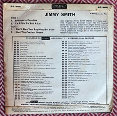 JIMMY SMITH Stranger in Paradise 7″ EP 1965 Jazz Rhythm & Blues VG+