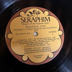 [SPOKEN WORD]~EXC LP~ROBERT DONAT~DAME EDITH EVANS~Practical Cats~Shakespeare: T