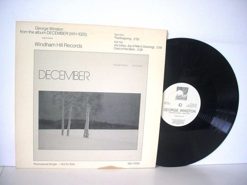 GEORGE WINSTON From The Album DECEMBER WHITE LABEL PROMO 1983 WINDHAM HILL 17256