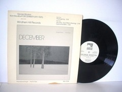 GEORGE WINSTON From The Album DECEMBER WHITE LABEL PROMO 1983 WINDHAM HILL 17256