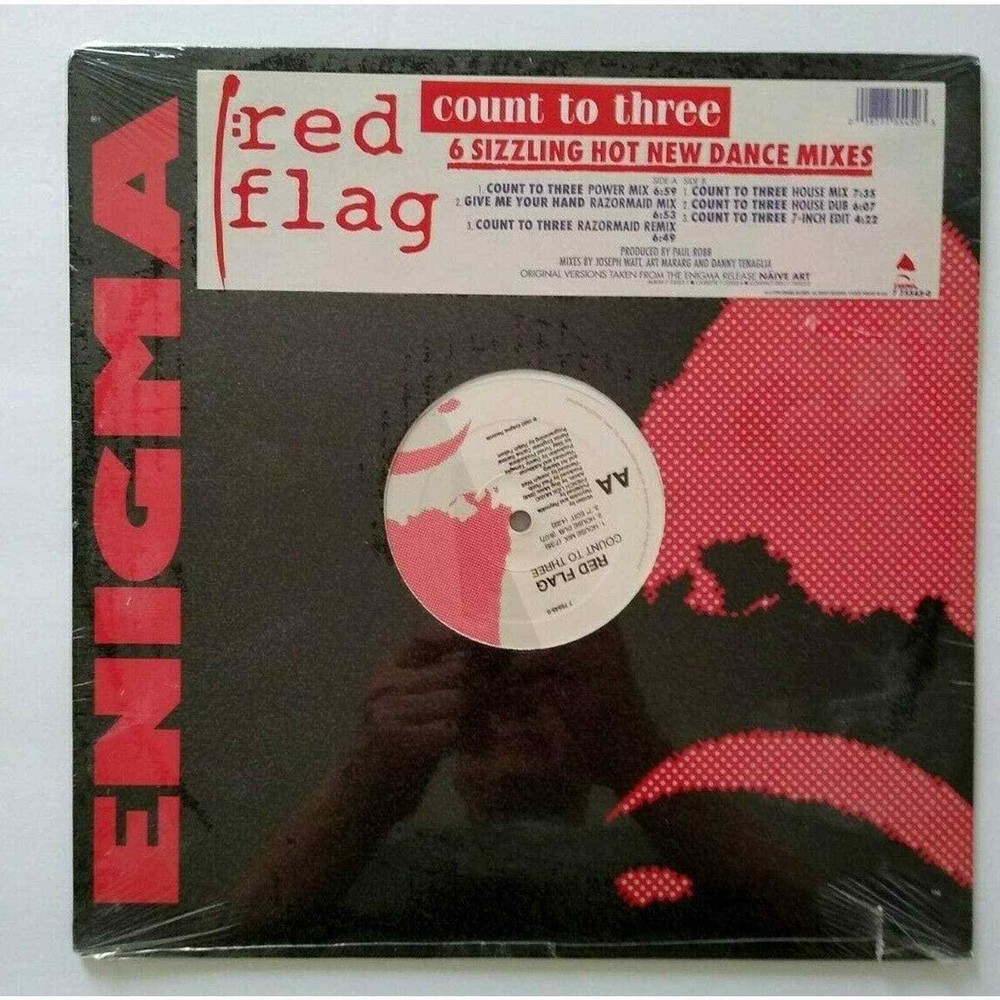 Red Flag Count To Three 12″ EP Record 1990 Synth-Pop New Wave SEALED Hype