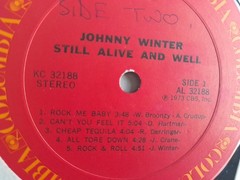 Johnny Winter – Still Alive And Well LP With Printed Inner