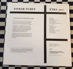 Traditional Irish Pipe Music LP by Finbar Furey vinyl 1969 UK import VG+ XTRA