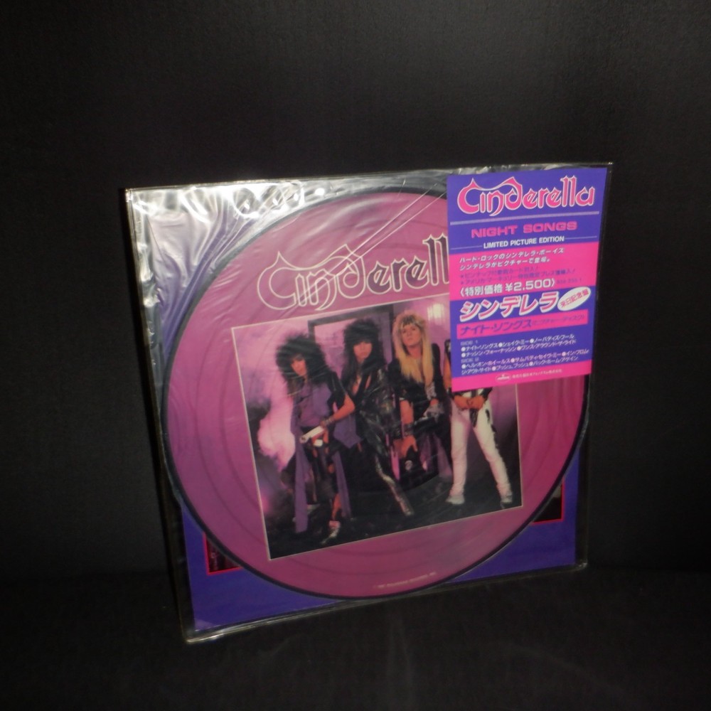 Cinderella vinyl LP Night Songs 1986 Mercury JAPAN Picture disc w/insert
