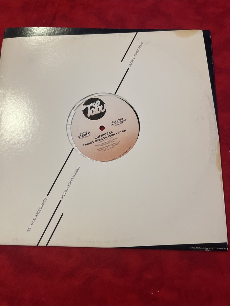 VTG VINYL LP (33 1/3 rpm) 12”: CHERELLE I DIDN’T MEAN TO TURN ON YOU SINGLE (1)