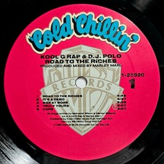 1989 – KOOL G RAP & D.J. POLO – ROAD TO THE RICHES LP – COLD CHILLIN’ OG PRESS