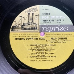 Arlo Guthrie “Running Down The Road” UK vinyl gatefold cover RSLP6346