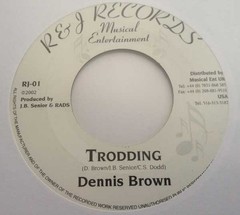 Dennis Brown / Mikey Jarrett & Castro Pink – Trodding / Clean Living (7″) (Near