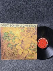 Vintage The Great Songs Of Christmas Album 8 12″ Black Vinyl LP Columbia Xmas