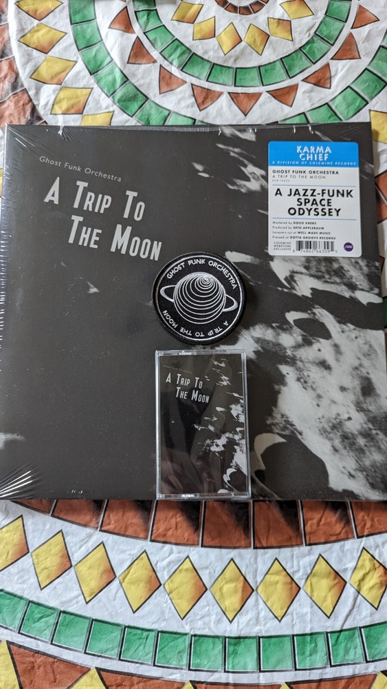 Ghost Funk Orchestra A Trip To The Moon Vinyl Cassette And Patch New Sealed