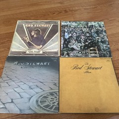 4 Vinyl Rod Stewart Albums Gasoline Alley- Every Picture Tells a Story Etc