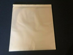 100 Record Sleeves Resealable Flap clear Plastic Outer 33 RPM LP Cover Album bag