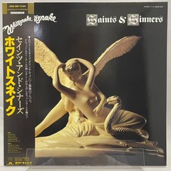 NEAR MINT ！WHITESNAKE SAINTS & SINNERS POLYDOR 28MM0207 Japan ORIGINAL OBI INSER