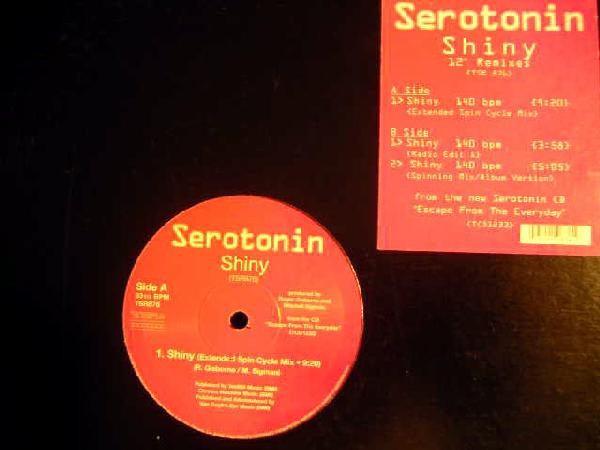 SEROTONIN Shiny 2001 US 12″ Single 2000s TSR Records TSR 876 VG/VG
