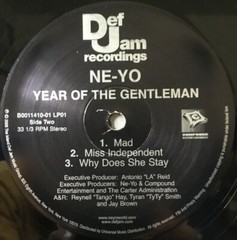 Ne-Yo / Year Of The Gentleman 12″ Vinyl 2008 US Original Edition 2LP Def Jam