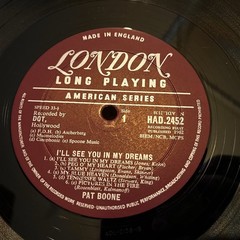 [ROCK/POP]~EXC LP~PAT BOONE~I’ll See You In My Dreams~{1962~LONDON]~UK IMP~MONO~