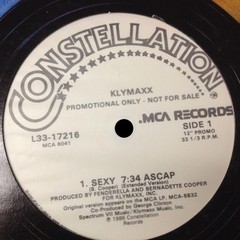 KLYMAXX Sexy (12″ Version) 1986 US 12″ Single ORIG Constellation L33-17216 VG/VG