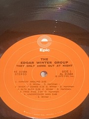 THE EDGAR WINTER GROUP “They Only Come Out At Night” Vinyl Lp KE31584