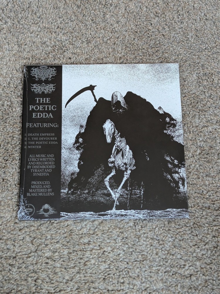 Disembodied Tyrant And Synestia – The Poetic Edda 10″ Vinyl EP Marble NEW SEALED