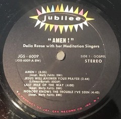 Della Reese Presents Her The Meditation Singers, Amen!, (LP, Album), VG+, 422198