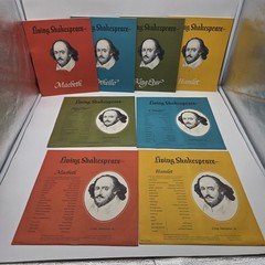 Living Shakespeare 19 Album Set With Script Booklets Vinyl LP’s 1961-63 Vintage