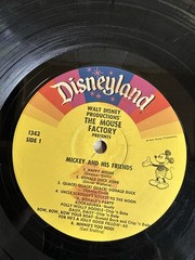 Disneyland Records The Mouse Factory Presents Mickey And His Friends LP 1972
