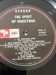 Various ‎– The Spirit Of Christmas – Vinyl LP – Capitol CP Collectors Album LE