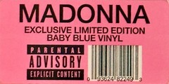 Madonna Confessions II LP TikTok Ltd Ed Baby Blue Vinyl Warner