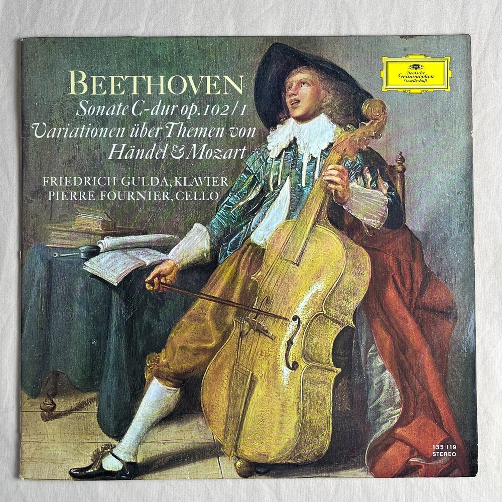 BEETHOVEN Sonata in C Major 1967 Import Vinyl LP Deutsche Grammophon 135 119 VG+