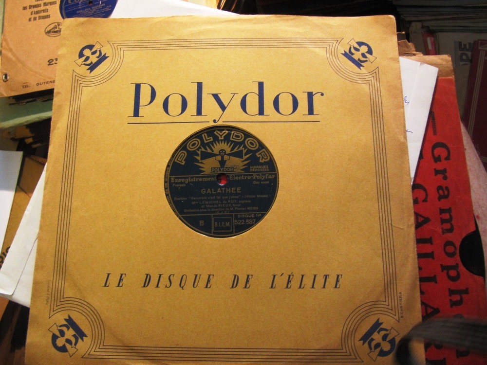 1933 Bernadette Lemichel du Roy MAX DE RIEUX Masse GALATHEE Duet POLYDOR 522587