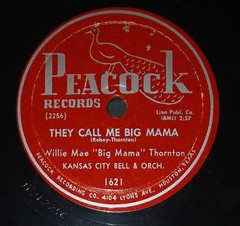 Big Mama Thornton They Call me Big Mama/Cotton Picking Blues Peacock 1621 G+/V-