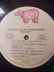 GREASE – ORIGINAL MOVIE SOUNDTRACK – 1978 RSO RECORDS 2XLP SET – (VG/VG)