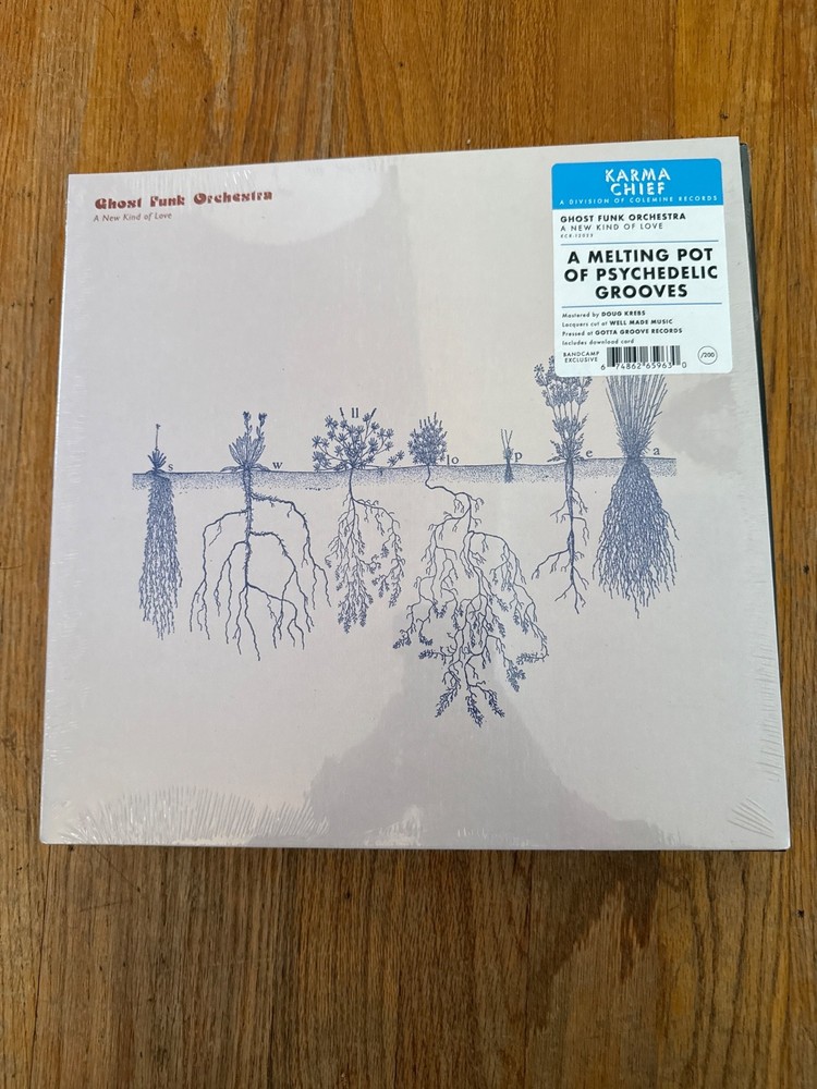 Ghost Funk Orchestra- A New kind of love- Band camp exclusive white vinyl record
